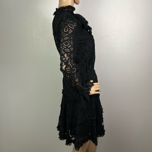 NEW ALEXIS REVOLVE BLACK LACE MINI DRESS - Picture 5 of 8